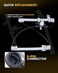 Power Front Driver Side Compatible with Nissan Pathfinder 2013-2021 6-pin