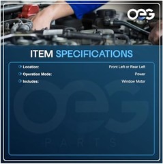 OEG Parts New Front & Rear Left Window Lift Front or Rear Driver Side (LH)