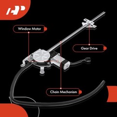 Power Window Regulator with Motor Compatible with Front Passenger (RH)
