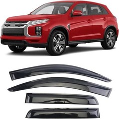 Outside Mount Window Visor Deflectors Rain Outlander Sport / ASX 2011-2023