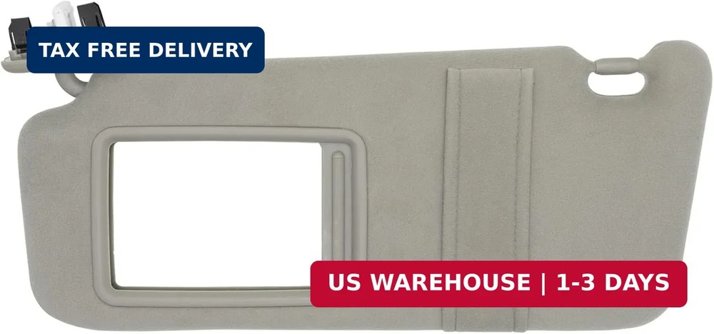 Left Driver Side Sun Visor Fits for Toyota Camry 2007 2008 2009 2010 2011 Replac