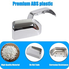 AUCERAMIC Chrome Plated Mirror Covers Caps Fit for Ford Super Duty 2017-2025 …