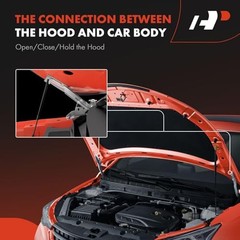Front Driver and Passenger Hood Hinges Compatible with Mazda 6 2014 2015 2016