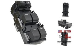 Driver Side Front Left Power Window Master Switch w/Backlit Buttons |