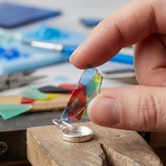5 Bags Cut into Pieces Fused for Jewelry Crafts Kiln DIY Supplies