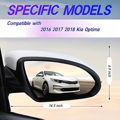 Left Driver Side Mirror Compatible with 2016 L-Driver Side 16-18 Natural White