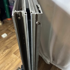 Euro Aluminum casement Windows, magnetic blinds, tempered glass, 24x36x3 1/2
