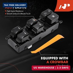 A-Premium Master Power Window Switch Compatible with Kia Rio 2012-2017,18