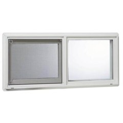 31.75 in. x 13.75 in. Left-Hand Single Sliding Vinyl Window with Dual Pane Glass