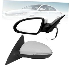 Left Driver Side Mirror Compatible with 2016 L-Driver Side 16-18 Natural White
