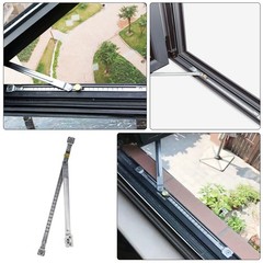 No Punching Wind Support Window Bars Security inside Door and Limiters