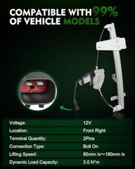 741-557 Power Window Regulator with Motor for:-Jeep Front Right Passenger Side