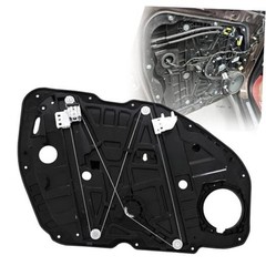 Power Window Regulator with Panel w/o Motor, Compatible with Front Right Side