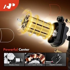 Front Left Driver Side Power Window Regulator with 2-Pin Front Driver (LH)