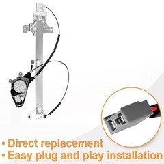 Power Window Regulator with Motor for 2003-14 Ford E150 E250, Front Driver Side