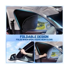 Car Window Shades for Jeep Cherokee 2014-2024 Accessories – Full Set 8PCS Sid…