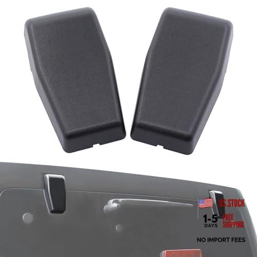 2Pcs Black Liftgate Glass Hinge Cover Trim for Jeep