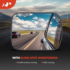Left Driver Side Non-Heated Mirror Glass with Backing Plate – Compatible with