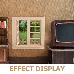 Doll House Window 1:6 DIY Dollhouse Miniature Windows Miniatures 12 Scale