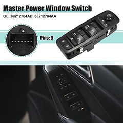 Front Left Driver Side Master Power Window Switch Fit for Ram 1500 2500 3500