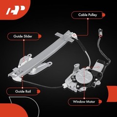 Power Window Regulator with Motor Rear Driver Side Compatible Rear Driver (LH)
