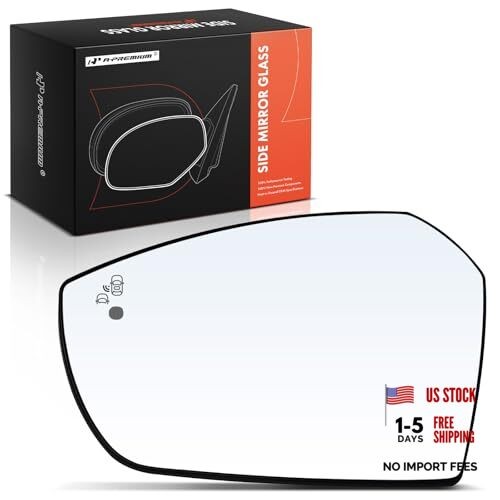Left Driver Side Non-Heated Mirror Glass with Backing Plate – Compatible with