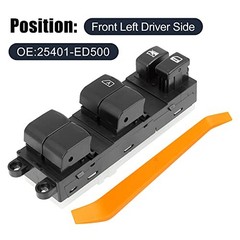 25401-ED500 Power Window Switch Front Driver Left Side Lift Button Panel
