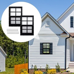 2 Pack Shed Windows 14” x 21” Household Windows W/ Tempered Glass & Fiberglass