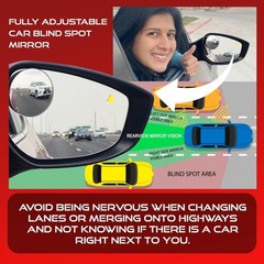 2.5″ Unique Convex Blind Spot Side: Rear View/Rearview Tr Color: Pick Up Truck