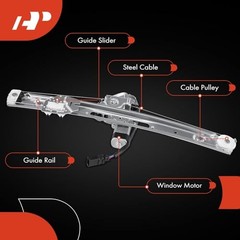 Rear Left Power Window Regulator with Motor Compatible Rear Driver Side (LH)