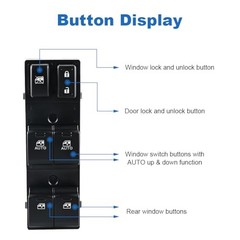 Dual-Auto Power Master Window Switch Compatible with Subaru Outback Legacy