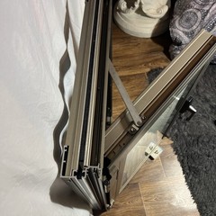 Euro Aluminum casement Windows, magnetic blinds, tempered glass, 24x36x3 1/2