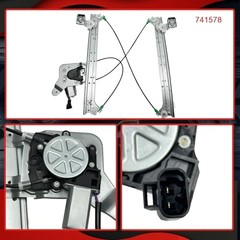 Rear Driver Left Side Power Window Regulator Assembly with Motor 741-578