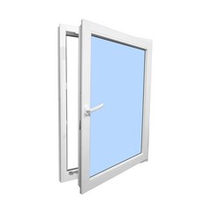 Elite Avora 24″ x 42″ Tilt and Turn Black Exterior and White Interior