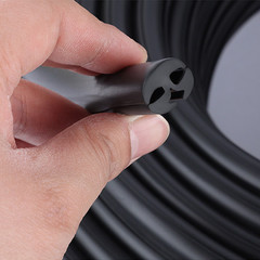 NBR Rubber Window Seal Strip – 3 Groove Weatherproof Edge Trim (Per Meter)