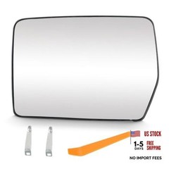 Driver Left Side Power Heated Mirror Glass Fits 2004-2014 Ford F-150