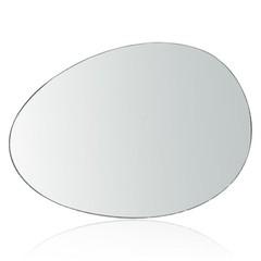 51162755629 Mirror Glass with Full Size Adhesive Driver Side View Left LH