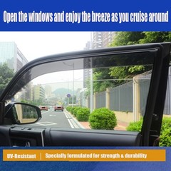 in-Channel Window Deflectors for Ford F-150 2009-2014 SuperCrew Cab, Dark Smo…