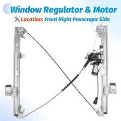 Power Window Regulator with Motor Compatible with Front Right Passenger Side
