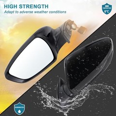 Left Driver Side Mirror Compatible with 2017 2018 Kia Forte with Manual L-5Pins
