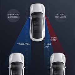 Blind Spot Mirror, Rectangle Adjustable Car Auxiliary Size: Adhesive Rectangle