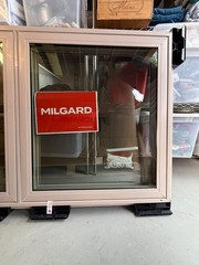 Milgard Styleline Series Double Casement Window, Left/Right 59.5×33.5 Net Frame