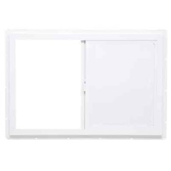 35.5 in. x 23.5 in. Utility Left-Hand Single Slider Vinyl Window Single Glass