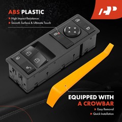 A-Premium Power Window Switch Compatible with Freightliner Cascadia 2017, Left D