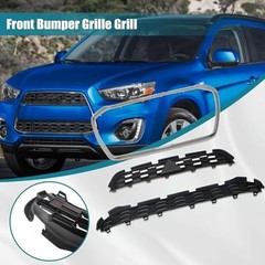 Chrome Black Upper Front Grille W/Surround Trim 6402A276 Compatible with