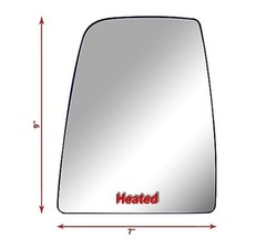 Driver Left Side Replacement Upper Glass with Heated Plate Driver (LH) Side