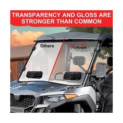 StarknightMT UForce 600 Front Windshield Vented Scratch Resistant Window Comp…
