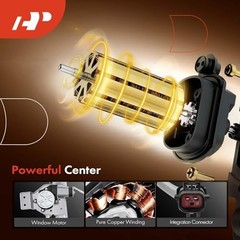Power Window Regulator with Motor Compatible with Dodge Rear Passenger (RH)