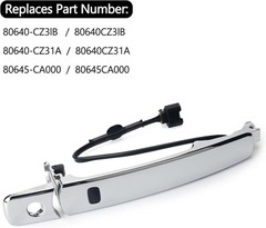 Exterior Chrome Door Handle Front Left Driver Side for Nissan Rogue 2010-2013,wi