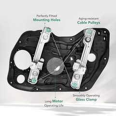 Front Power Window Regulator Driver Side with 2-Pin Motor Front Driver Side